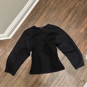 zara peplum style top
